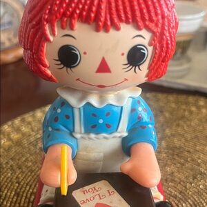 Raggedy Ann Desk Stapler Janex Corp. 1975 With Staples